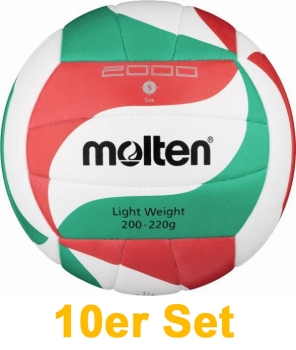 Volleyball Molten V5M2000-L, 10er Set
