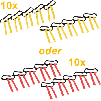 Flagfootball Gürtel 10er Set